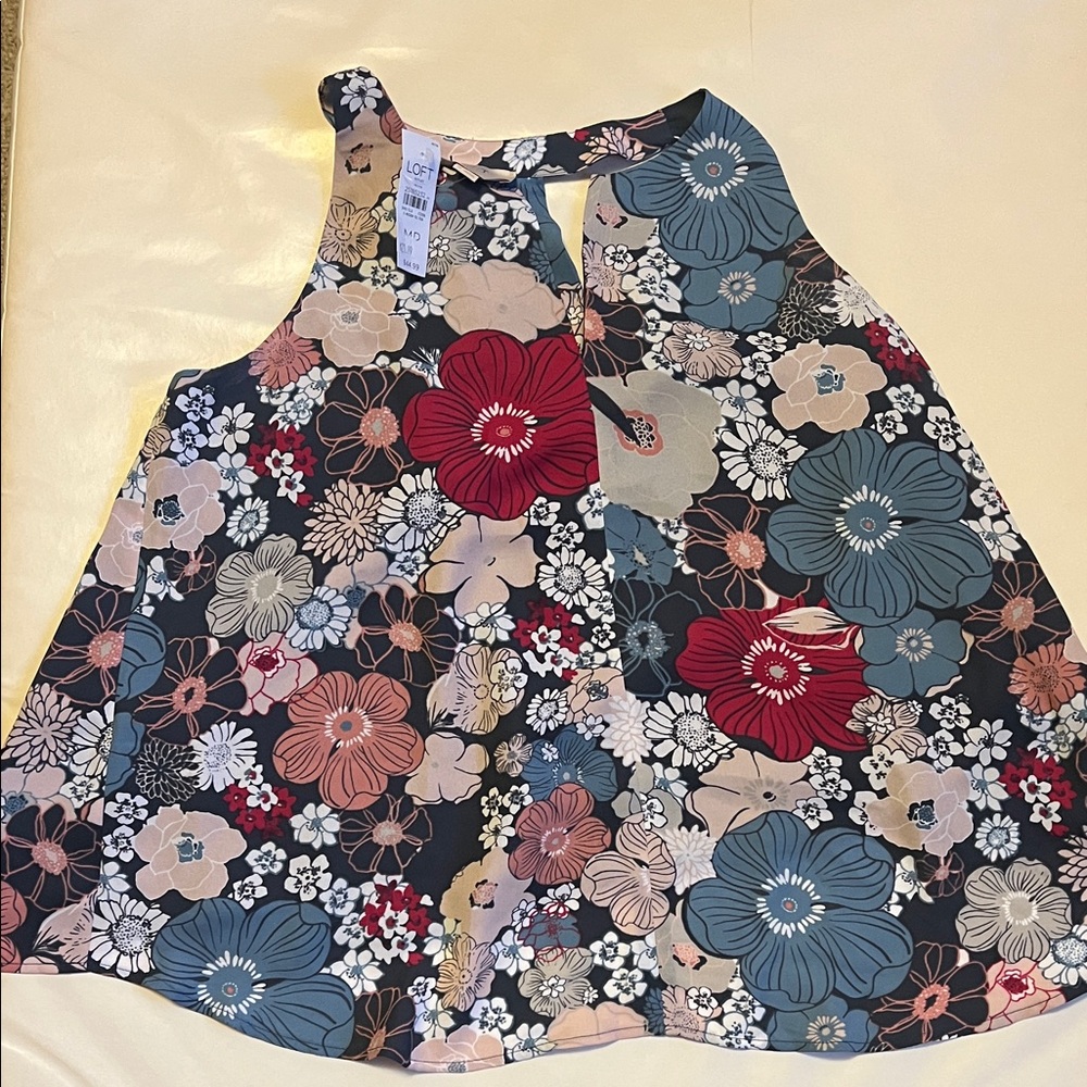 LOFT Floral Sleeveless Top - Multicolor